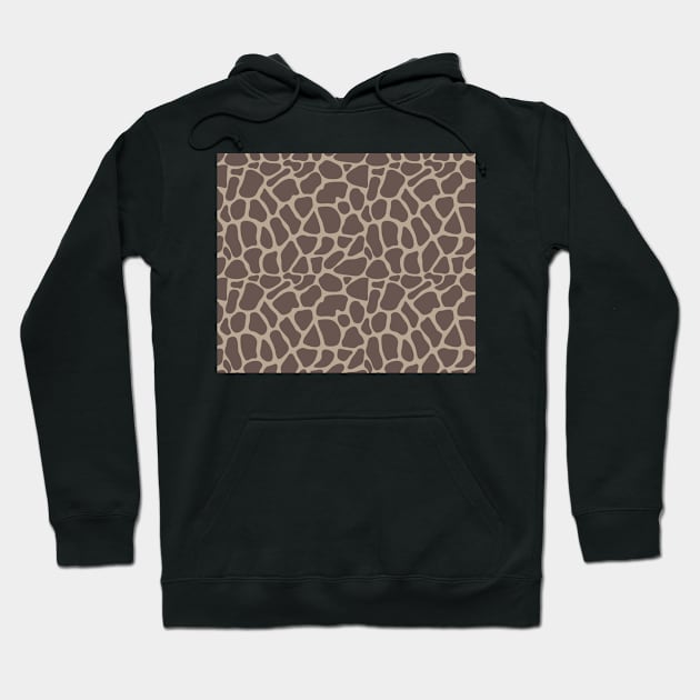 Modern Animal Skin Pattern Giraffe Hoodie by Lemonflowerlove